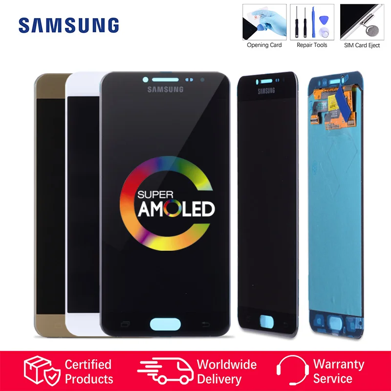 Original 5.2'' Super AMOLED LCD for SAMSUNG Galaxy C5 Display LCD C5000 LCD Touch Screen Digitizer Replacement Parts
Original 5.2'' Super AMOLED LCD for SAMSUNG Galaxy C5 Display LCD C5000 LCD Touch Screen Digitizer Replacement Parts