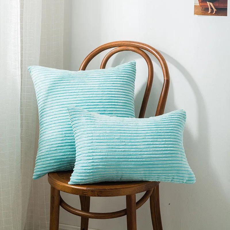 Nordic Decorative Pillows Super-Soft Cushion Cover Home Decor Striped Velvet Corduroy Decoration Pillow For Bed Sofa 45cm 50cm
Nordic Decorative Pillows Super-Soft Cushion Cover Home Decor Striped Velvet Corduroy Decoration Pillow For Bed Sofa 45cm 50cm