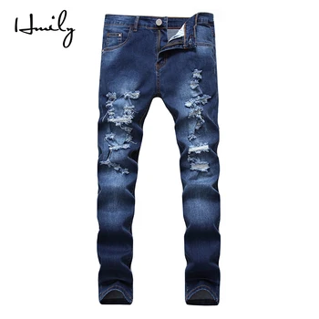 HMILY Men Casual Jeans Water Wash Straight Slim Fit Denim Pants Knee Hole Jeans Men Motorcycle Biker Jeans Hip Hop Trousers
HMILY Men Casual Jeans Water Wash Straight Slim Fit Denim Pants Knee Hole Jeans Men Motorcycle Biker Jeans Hip Hop Trousers