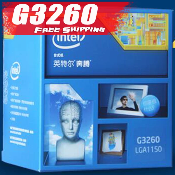 Free shipping Intel Pentium G3260 dual core CPU 3.3GHZ LGA1150 3MB 22nm Dual Core desktops CPU with cooler
Free shipping Intel Pentium G3260 dual core CPU 3.3GHZ LGA1150 3MB 22nm Dual Core desktops CPU with cooler