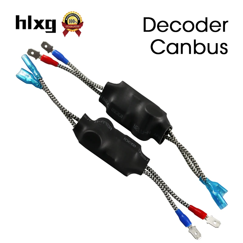 HLXG 2 шт. мини светодиодные лампы canbus для автомобилей декодер без помех с радио Ф. М