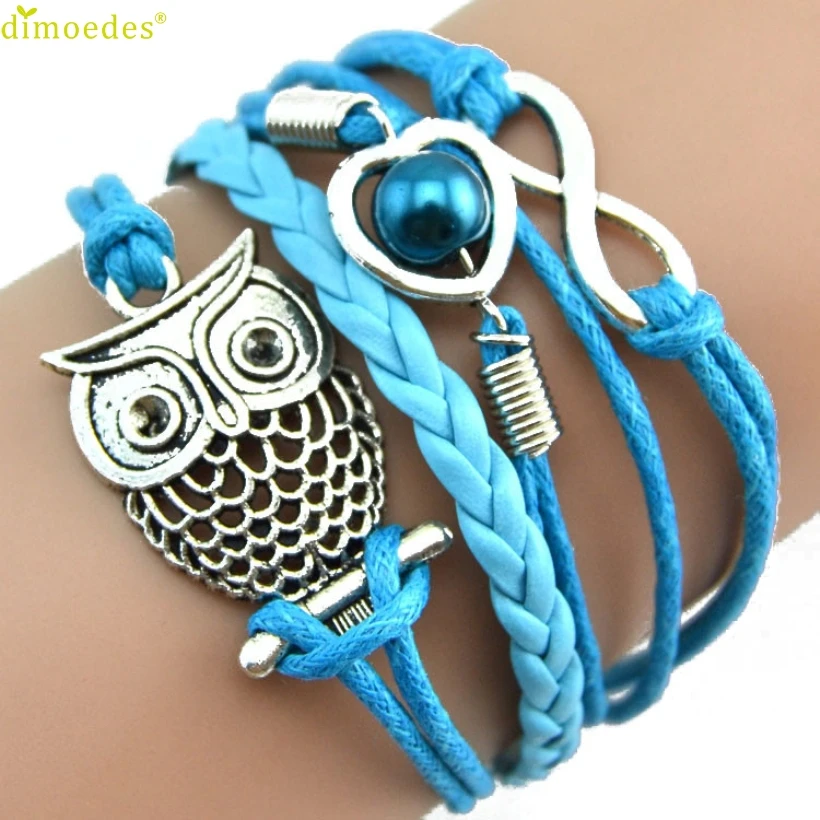 Diomedes Newest Creative Fashion Women Lovely Owl Imitation Pearl Friendship Multilayer Charm Leather Bracelets Gift
Diomedes Newest Creative Fashion Women Lovely Owl Imitation Pearl Friendship Multilayer Charm Leather Bracelets Gift