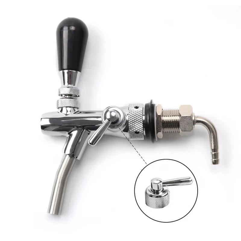 Beer-tap-faucet-Adjustable-Faucet-with-chrome-plating-Flow-Control-beer-faucet-Homebrew-making-tap