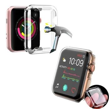 Transparent TPU Soft Protective Case Shell Frame For Apple Watch Series 1/2/3/4 38mm 42mm 40mm 44mm Full Screen Pretector Cover
Transparent TPU Soft Protective Case Shell Frame For Apple Watch Series 1/2/3/4 38mm 42mm 40mm 44mm Full Screen Pretector Cover