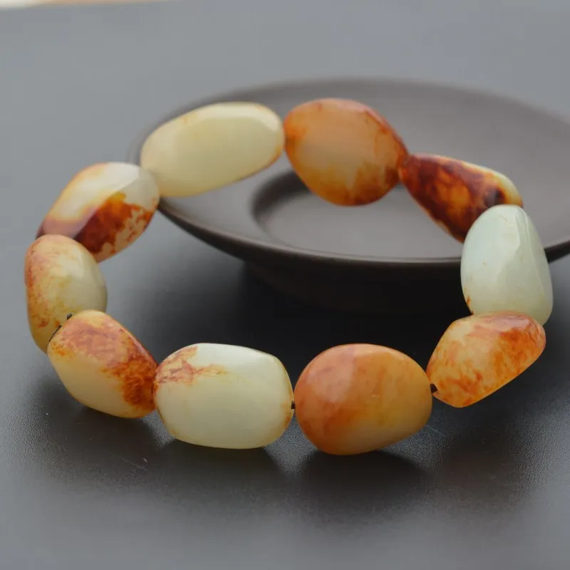 With Certificate_2019 Men's Bracelets Bangles Red White Hetian Jade Nephrite Bracelets Gift for Female's Fine Jewelry
With Certificate_2019 Men's Bracelets Bangles Red White Hetian Jade Nephrite Bracelets Gift for Female's Fine Jewelry