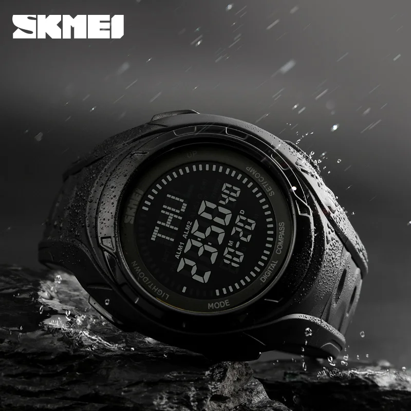 SKMEI Outdoor Compass Watch 50M Waterproof Hiking Digital Wristwatches EL Backlight Countdown Men Sports Watches
SKMEI Outdoor Compass Watch 50M Waterproof Hiking Digital Wristwatches EL Backlight Countdown Men Sports Watches