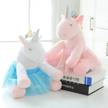 Stuffed animals high quality pink Ballet skirt unicorn baby appease doll plush dressing rainbow unicornio gift for princess girl
Stuffed animals high quality pink Ballet skirt unicorn baby appease doll plush dressing rainbow unicornio gift for princess girl