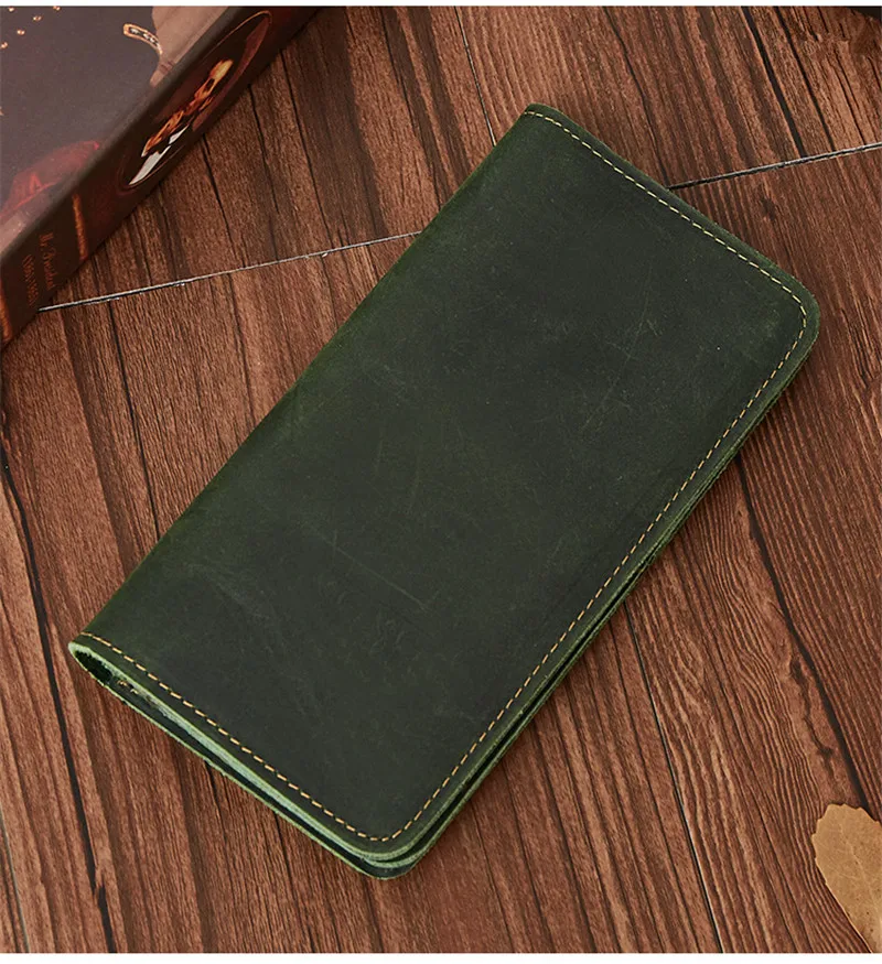 Crazy Horse Leather Card Holder Wallet For Men