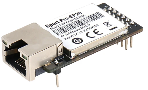 CE HF Eport Pro-EP20 Linux Network Server Port TTL Serial to Ethernet Embedded Module DHCP 3.3V TCP IP Telnet
CE HF Eport Pro-EP20 Linux Network Server Port TTL Serial to Ethernet Embedded Module DHCP 3.3V TCP IP Telnet