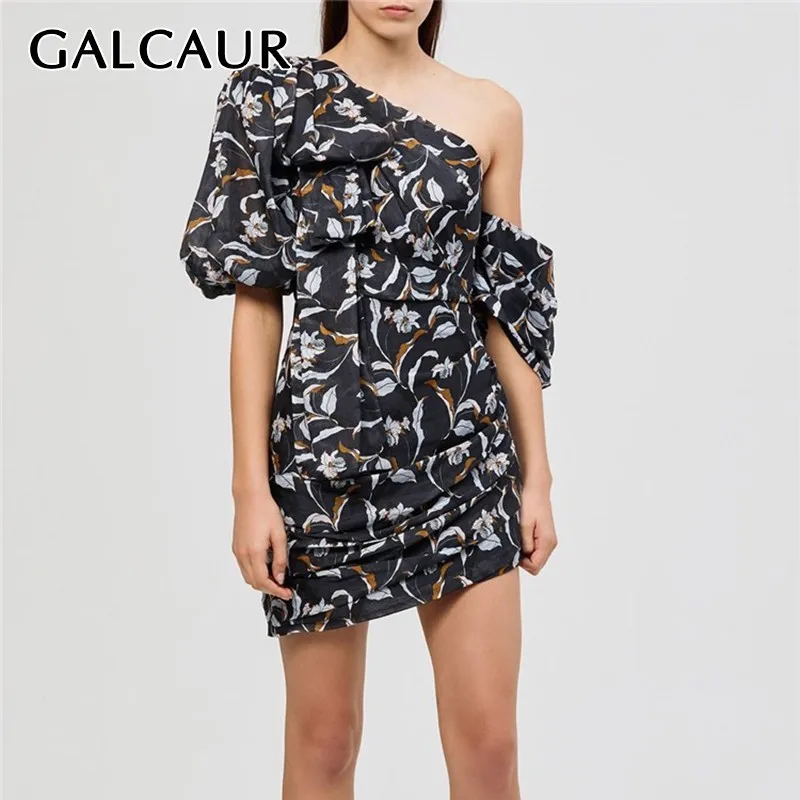 GALCAUR Summer Print Off Shoulder Female Dress Asymmetrical Collar Puff Sleeve High Waist Mini Dresses Female Fashion 2019
GALCAUR Summer Print Off Shoulder Female Dress Asymmetrical Collar Puff Sleeve High Waist Mini Dresses Female Fashion 2019