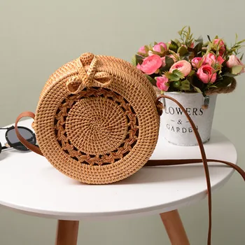hot sale Summer Hollow Handmade Women bag Woven Rattan Bag Round Straw Shoulder Bag Crossbody Bags
hot sale Summer Hollow Handmade Women bag Woven Rattan Bag Round Straw Shoulder Bag Crossbody Bags