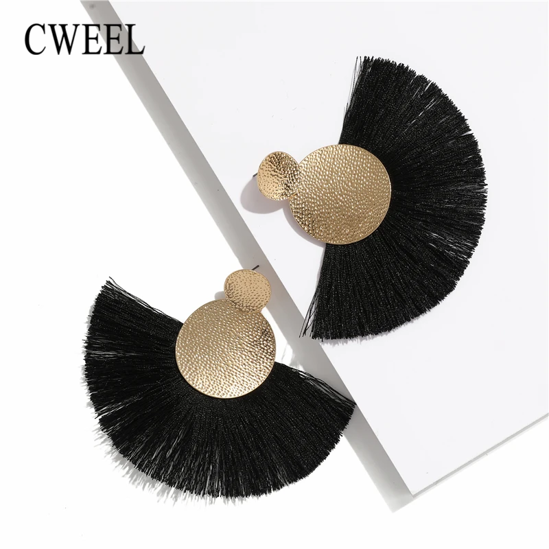 CWEEL Bohemian Tassel Earrings Dangle Black Red Fashion Earrings For Women Statement Big Fringed Earring Female 2019 Brincos
CWEEL Bohemian Tassel Earrings Dangle Black Red Fashion Earrings For Women Statement Big Fringed Earring Female 2019 Brincos