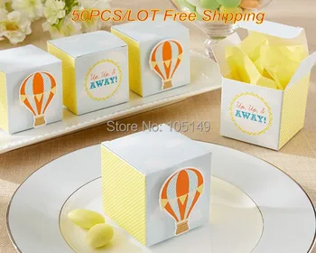 (50 Pieces/lot) Up, Up and Away! Hot Air Balloon Favor Box For baby gift box and Baby party favor and baby shower favor box
(50 Pieces/lot) Up, Up and Away! Hot Air Balloon Favor Box For baby gift box and Baby party favor and baby shower favor box