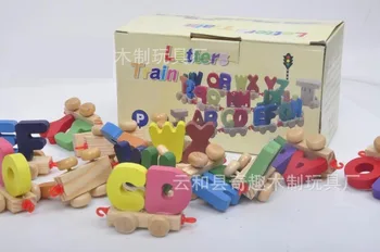 26 letters Children wooden train toys/ Kids Child letters train with hook for track slot vehicle educational toys, free shipping
26 letters Children wooden train toys/ Kids Child letters train with hook for track slot vehicle educational toys, free shipping