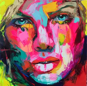 Palette knife painting portrait Palette knife Face Oil painting Impasto figure on canvas Hand painted Francoise Nielly 42
Palette knife painting portrait Palette knife Face Oil painting Impasto figure on canvas Hand painted Francoise Nielly 42
