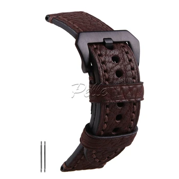 Pelle 24mm Dark Brown Vegetable Tanned Cowhide Leather Strap Black Buckle Vegetable Tanned Genuine Calfskin
Pelle 24mm Dark Brown Vegetable Tanned Cowhide Leather Strap Black Buckle Vegetable Tanned Genuine Calfskin