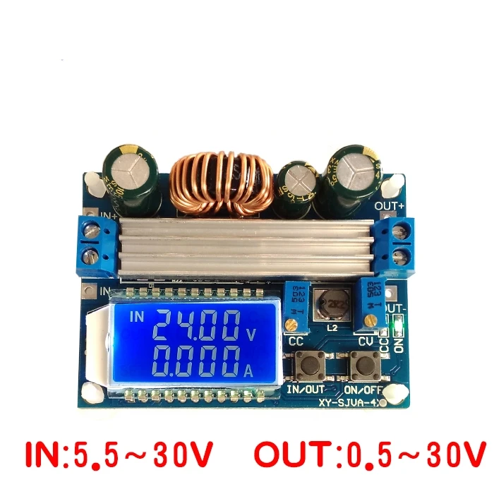 DC DC Automatic Boost/Buck Converter CC CV Power Module 0.5-30V 4A Adjustable Regulated power supply Voltmeter ammeter
DC DC Automatic Boost/Buck Converter CC CV Power Module 0.5-30V 4A Adjustable Regulated power supply Voltmeter ammeter