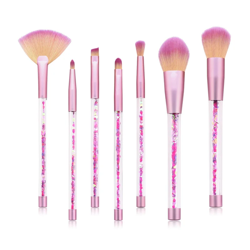 7 Pcs/set Quicksand Blush Brush Makeup Brush Nylon Fiber Eye Shadow Brush Powder Brush Cosmetics Tool Pink Cute Makeup Tool
7 Pcs/set Quicksand Blush Brush Makeup Brush Nylon Fiber Eye Shadow Brush Powder Brush Cosmetics Tool Pink Cute Makeup Tool