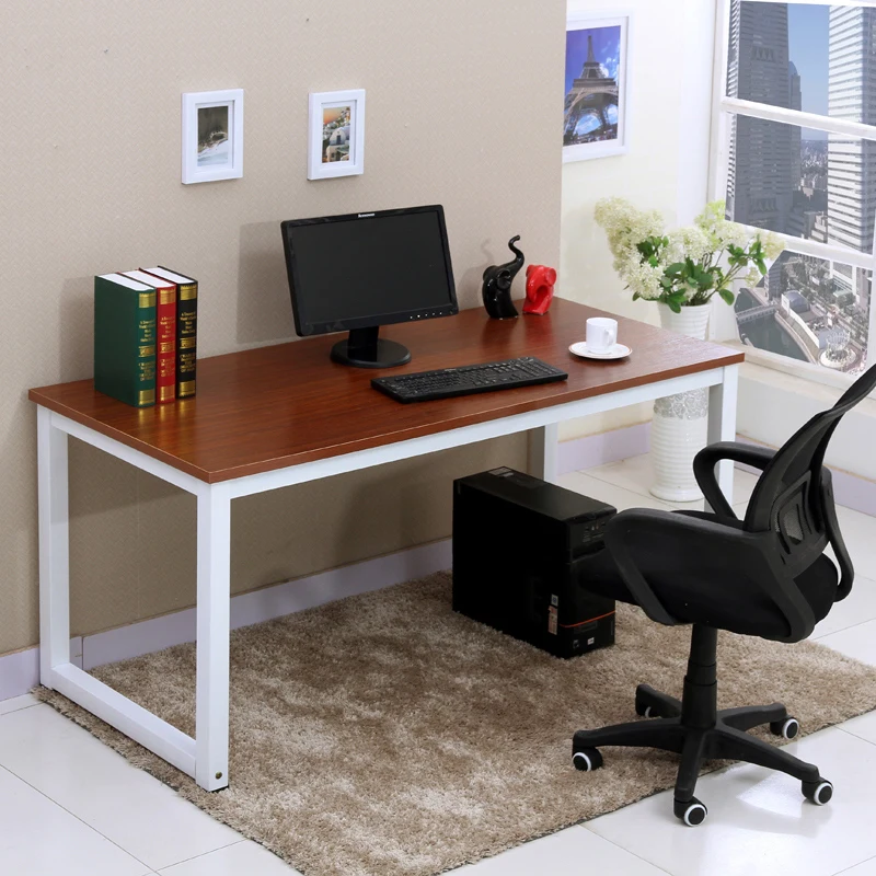 Image Wooden Simplify Home Office Computer Desk Workstation PC Study Table Office Furniture HOT SALE