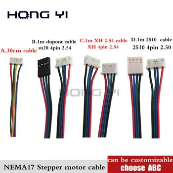 Free shipping 5pcs CE certification NEMA17 cable 17HS4401 4-lead Nema 17 Stepper Motor 42 motor 3D printer 42BYGH CNC Laser
Free shipping 5pcs CE certification NEMA17 cable 17HS4401 4-lead Nema 17 Stepper Motor 42 motor 3D printer 42BYGH CNC Laser