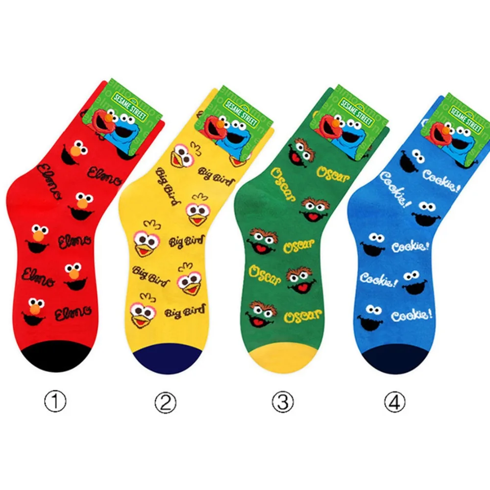 Cartoon Sesame Street Big Bird socks Cookie Monster Elmo fashion novelty funny women sock comfortable cute happy yellow skarpety
Cartoon Sesame Street Big Bird socks Cookie Monster Elmo fashion novelty funny women sock comfortable cute happy yellow skarpety