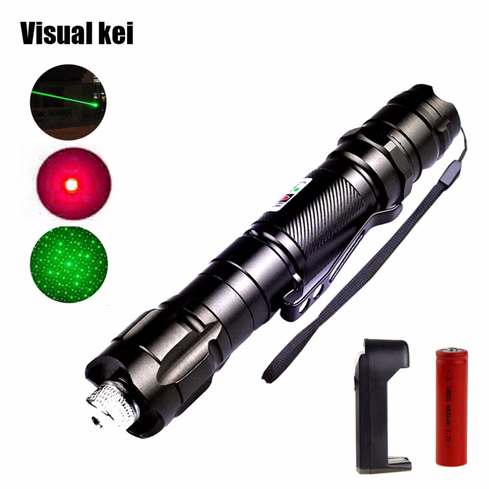 Portable 5mW Green Laser Pointer 10000m Red Lazer Pen Light Long Distance Powerful Starry Sky Head with 18650 battery charger
Portable 5mW Green Laser Pointer 10000m Red Lazer Pen Light Long Distance Powerful Starry Sky Head with 18650 battery charger