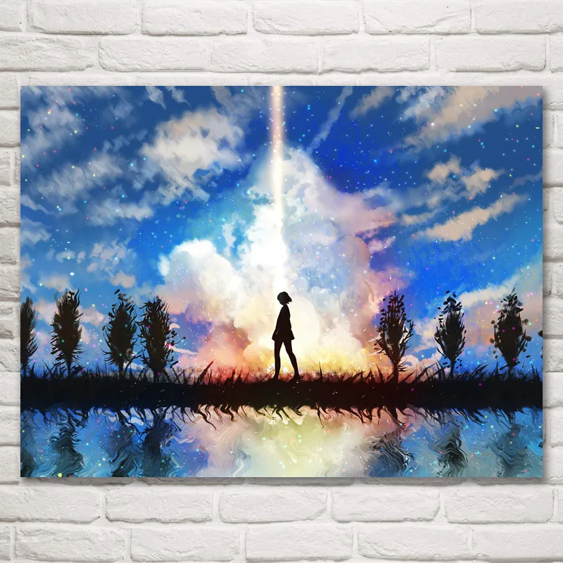 FOOCAME Your Name Anime Movie Art Silk Posters and Prints Painting Home Decoration Wall Pictures For Living Room 24x32 Inches
FOOCAME Your Name Anime Movie Art Silk Posters and Prints Painting Home Decoration Wall Pictures For Living Room 24x32 Inches