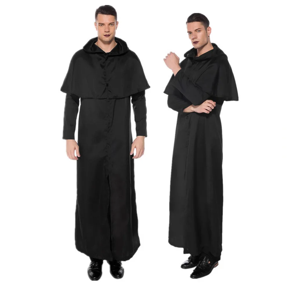 Men women halloween long hooded robe cloak cosplay stage costume medieval priest friar haloween disfraces christmas costume
Men women halloween long hooded robe cloak cosplay stage costume medieval priest friar haloween disfraces christmas costume