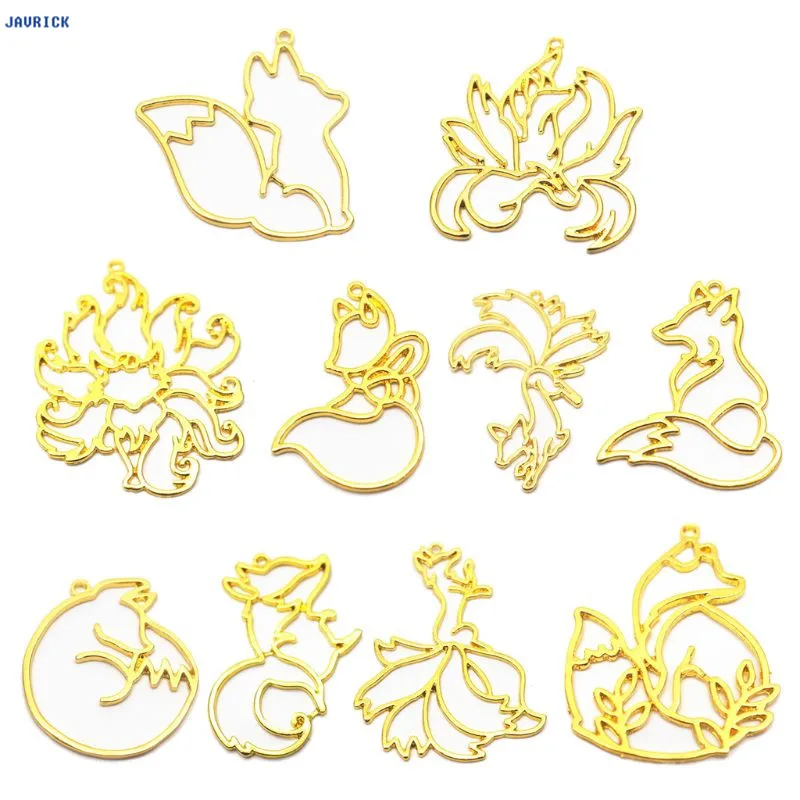 JAVRICK 10Pcs Smart Fox Animal Pendant Open Bezel Setting UV Resin Craft Jewelry Making Findings
JAVRICK 10Pcs Smart Fox Animal Pendant Open Bezel Setting UV Resin Craft Jewelry Making Findings