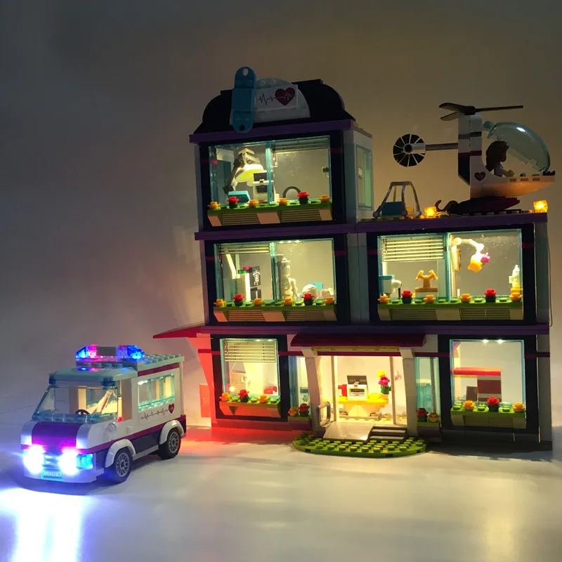 LED Light Up kit For Lego Friends Series 41318 and 01039 Heart Lake Love Hospital Building Kits Blocks (not include the house)
LED Light Up kit For Lego Friends Series 41318 and 01039 Heart Lake Love Hospital Building Kits Blocks (not include the house)