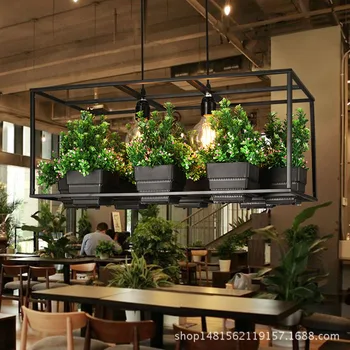 Modern Simple Wood&iron Chandelier Lighting 3 Kinds Wrought Iron Plant Pot Bar Restaurant Balcony Creative Suspension Lamp Light
Modern Simple Wood&iron Chandelier Lighting 3 Kinds Wrought Iron Plant Pot Bar Restaurant Balcony Creative Suspension Lamp Light