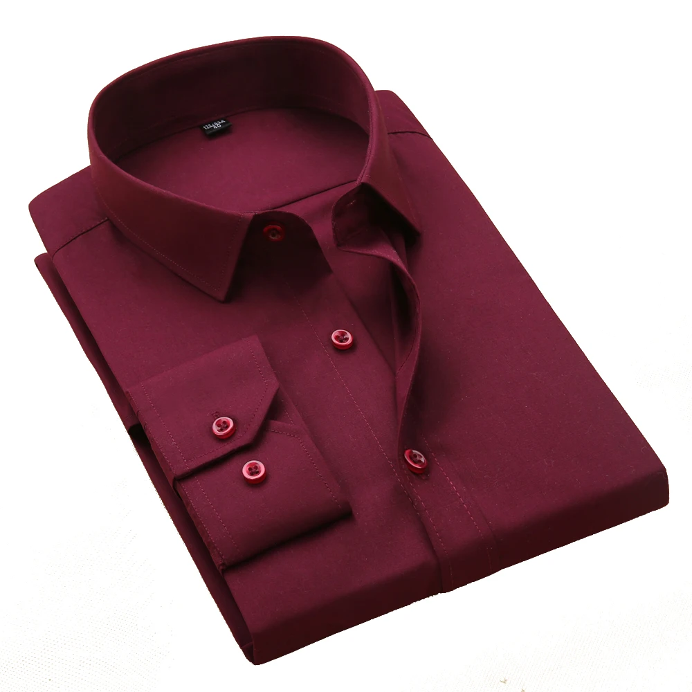 Brand New Men Shirts Solid White Color Man Dress Shirt Long sleeve Business Forman Male Shirt Tops
Brand New Men Shirts Solid White Color Man Dress Shirt Long sleeve Business Forman Male Shirt Tops