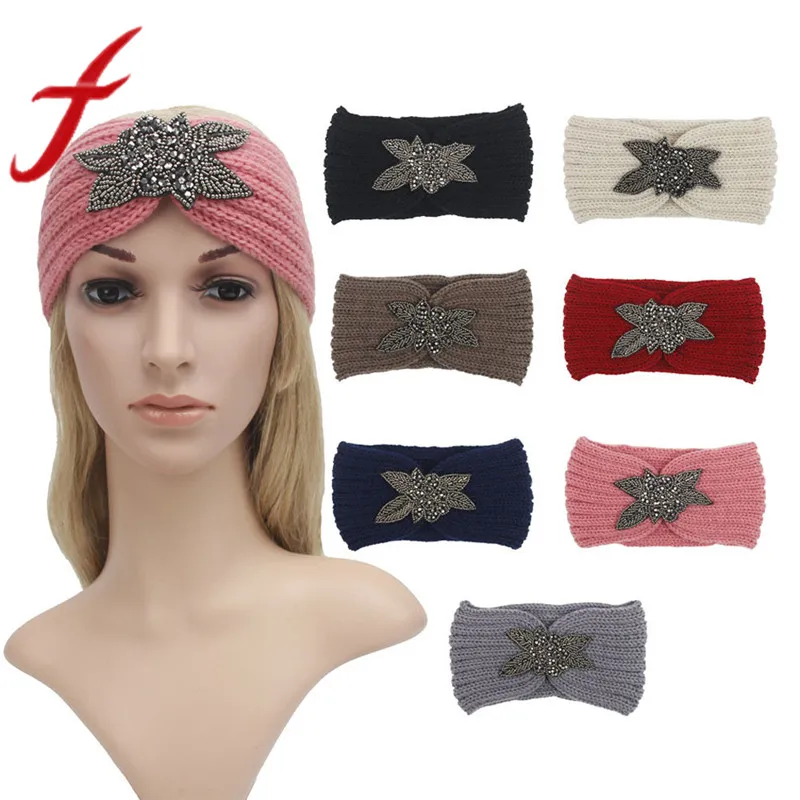 Feitong Vinage Women Hair Headband Winter Warm Rhinestone Knitting Crochet Handmade Knitting Turban Hairband Headwraps 2019 New
Feitong Vinage Women Hair Headband Winter Warm Rhinestone Knitting Crochet Handmade Knitting Turban Hairband Headwraps 2019 New