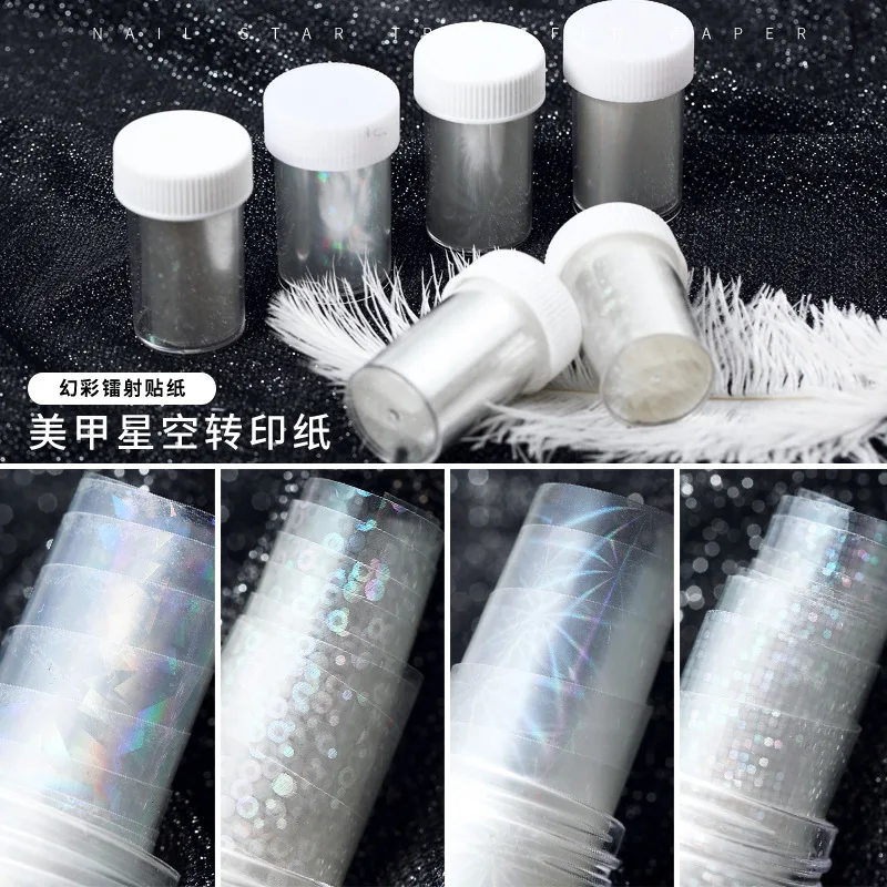 Nail decoration nail art Foils star sky paper transfer paper nail sticker transparent laser transfer paper Nail Foils
Nail decoration nail art Foils star sky paper transfer paper nail sticker transparent laser transfer paper Nail Foils