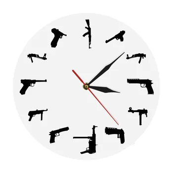 Guns Family Army Weapons Modern Mood Wall Clock Acrylic Gun Types Theme Decorative Time Clock Unique Gift For Boy
Guns Family Army Weapons Modern Mood Wall Clock Acrylic Gun Types Theme Decorative Time Clock Unique Gift For Boy