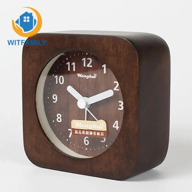 Quartz Bedside Desk Alarm Clock Arabic Numerals Square Nature Wood Non Ticking Sweep Analog with Snooze and Night Light Feature
Quartz Bedside Desk Alarm Clock Arabic Numerals Square Nature Wood Non Ticking Sweep Analog with Snooze and Night Light Feature