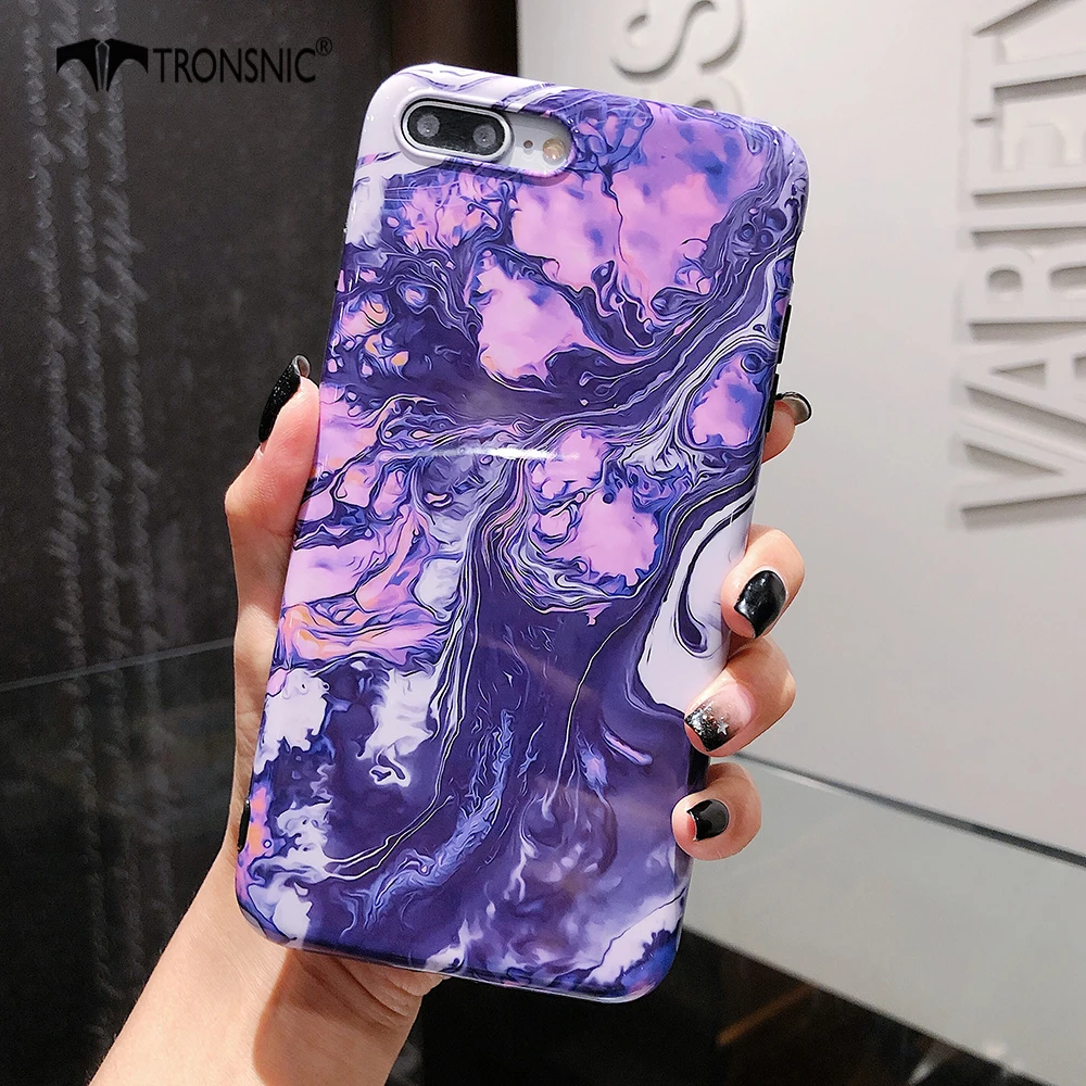 TRONSNIC Marble Phone Case for iPhone X XS MAX XR Soft Blue Purple Luxury Shiny Case for iPhone 6 6s 7 8 Plus Fashion Covers Hot
TRONSNIC Marble Phone Case for iPhone X XS MAX XR Soft Blue Purple Luxury Shiny Case for iPhone 6 6s 7 8 Plus Fashion Covers Hot