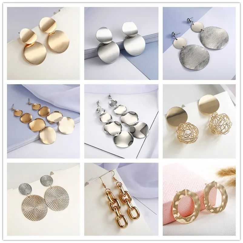 2018 New Fashion Metal Punk Earrings For Women Golden Silver ColorStatement Drop Earrings Wedding Brinco Halloween Gift
2018 New Fashion Metal Punk Earrings For Women Golden Silver ColorStatement Drop Earrings Wedding Brinco Halloween Gift