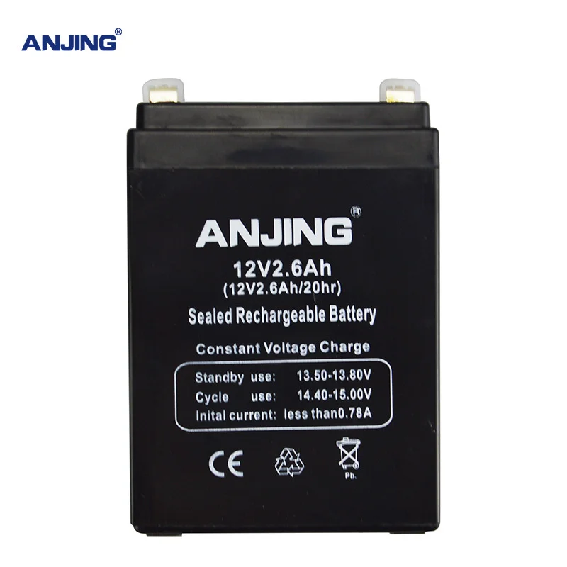 12V2.6AH battery for children electric toy car Children's Carrier UPS reserve LED table LED light lead acid Rechargeable Battery
12V2.6AH battery for children electric toy car Children's Carrier UPS reserve LED table LED light lead acid Rechargeable Battery