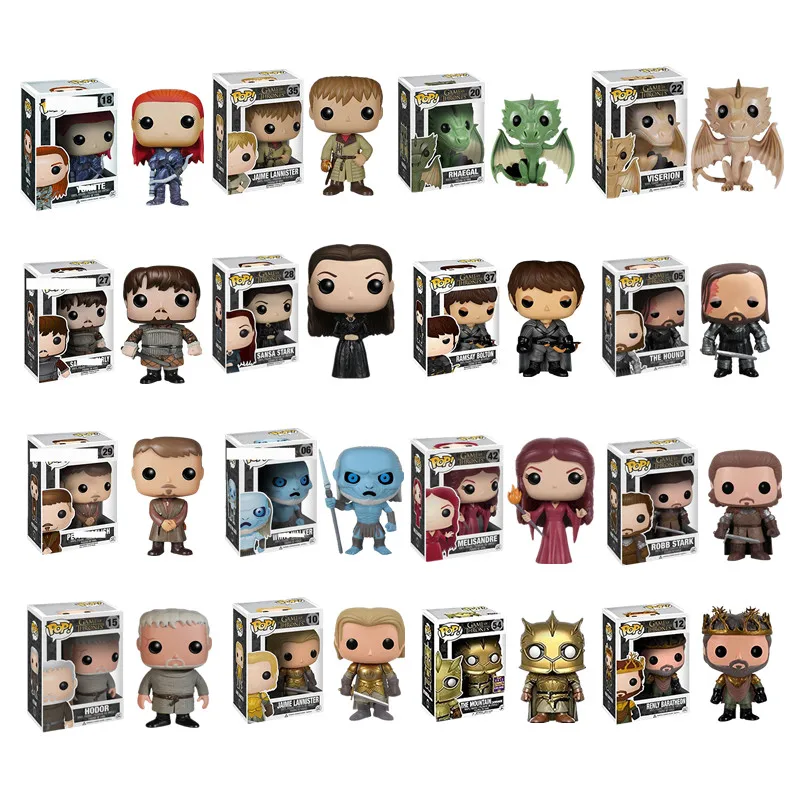 Funko pop Song Of Ice And Fire TV: Game of Thrones-Daenerys Tyrion Night King Bran Jon Snow Action & Figures Toy Children Toys
Funko pop Song Of Ice And Fire TV: Game of Thrones-Daenerys Tyrion Night King Bran Jon Snow Action & Figures Toy Children Toys