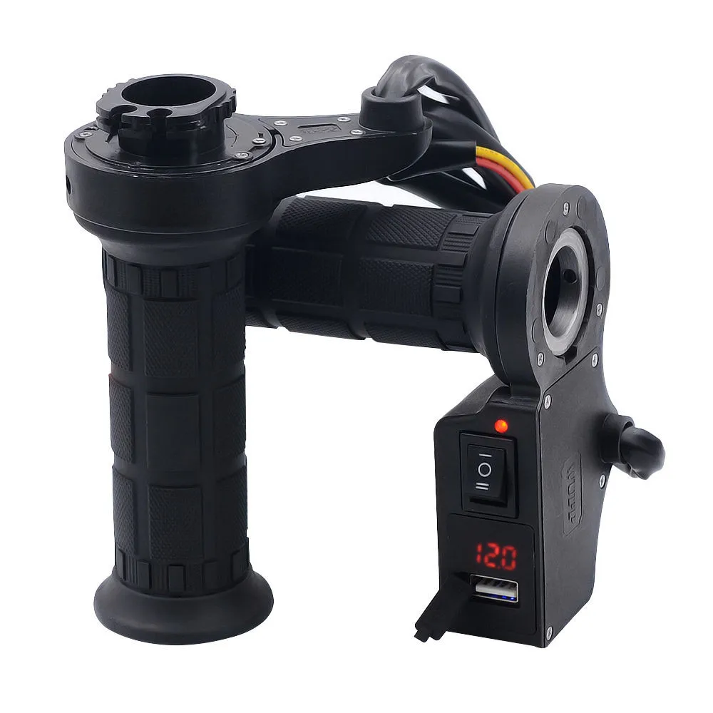 Motorcycle 3in1 Handlebar Electric Hot Heated Grips Handle Voltage USB Charger CC#
Motorcycle 3in1 Handlebar Electric Hot Heated Grips Handle Voltage USB Charger CC#