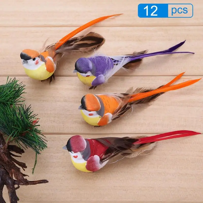 12pcs DIY Artificial Bird Feather Foam Cute Simulation Bird Sparrow Home Decor Table Bookshell Ornament Mini Craft Birds
12pcs DIY Artificial Bird Feather Foam Cute Simulation Bird Sparrow Home Decor Table Bookshell Ornament Mini Craft Birds