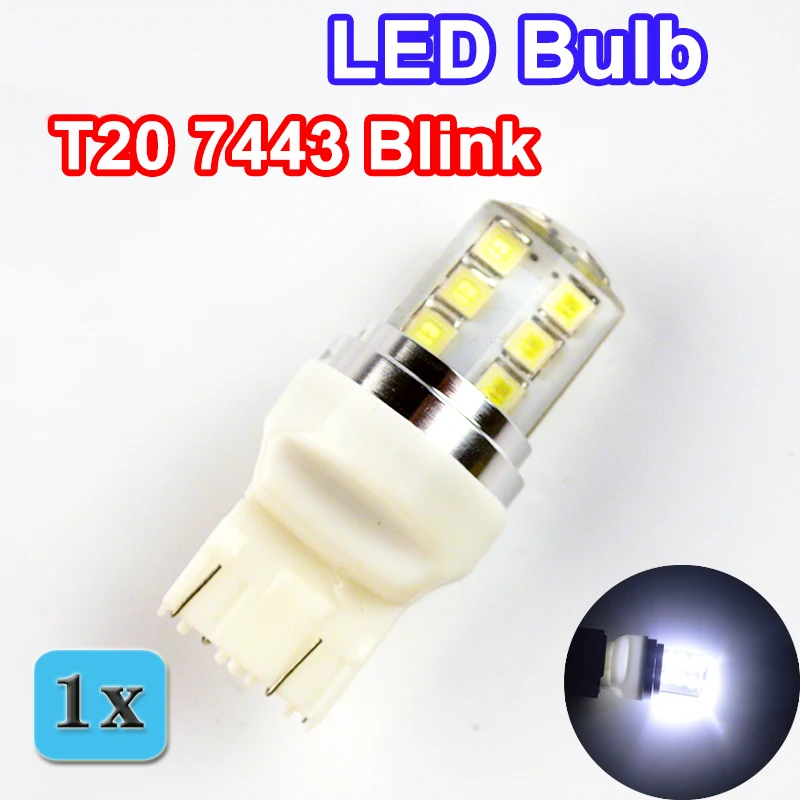 flytop Auto LED Bulb T20 2835SMD Blink Silicone Shell 7443 12 Chips Cold White Color 580 W21/5W W3x16q Car Light Lamp
flytop Auto LED Bulb T20 2835SMD Blink Silicone Shell 7443 12 Chips Cold White Color 580 W21/5W W3x16q Car Light Lamp