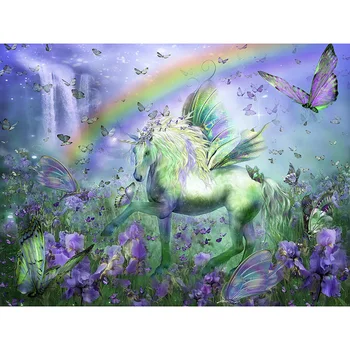 Full square/Round drill Diamond embroidery Butterfly unicorn 5D DIY diamond Painting Cross Stitch Rhinestone Mosaic D30
Full square/Round drill Diamond embroidery Butterfly unicorn 5D DIY diamond Painting Cross Stitch Rhinestone Mosaic D30