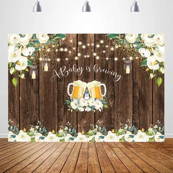 Baby is Brewing Party Background for Photography Rustic Wood Flowers Baby Shower Backdrop Party Decorations Banner
Baby is Brewing Party Background for Photography Rustic Wood Flowers Baby Shower Backdrop Party Decorations Banner