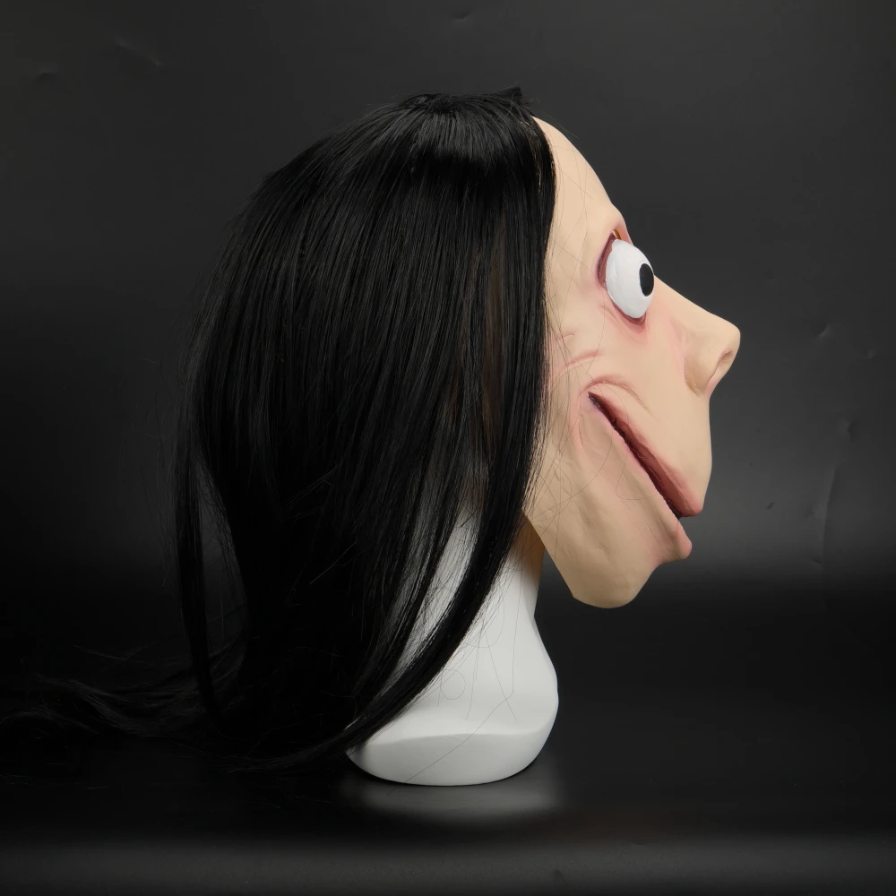 2019 New Hacking Challenge Whale Game Mask Hot Momo Mask Scary Latex Momo Mask Halloween Party Cosplay Ues (5)