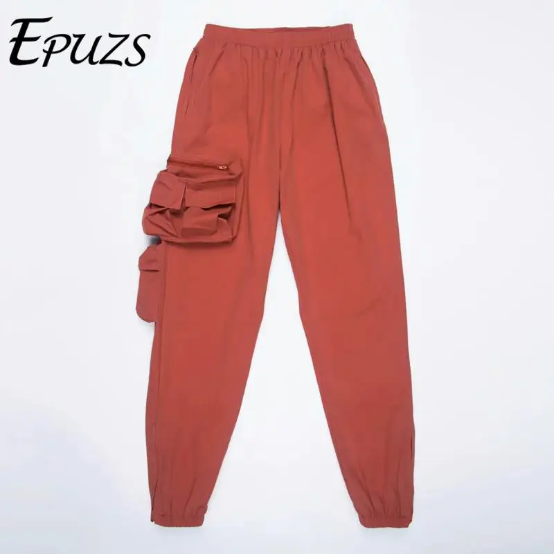 2019 pocket High waist pants women Orange loose joggers women camo harem pants punk cargo pants capris for women trousers
2019 pocket High waist pants women Orange loose joggers women camo harem pants punk cargo pants capris for women trousers
