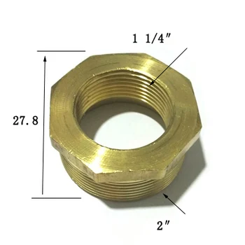 1.2" BSP Female Thread x 2" BSP Male Thread Brass Reducer Bushing Reducing Coupler Connector Adapter Pipe Fitting For Gas Water
1.2" BSP Female Thread x 2" BSP Male Thread Brass Reducer Bushing Reducing Coupler Connector Adapter Pipe Fitting For Gas Water