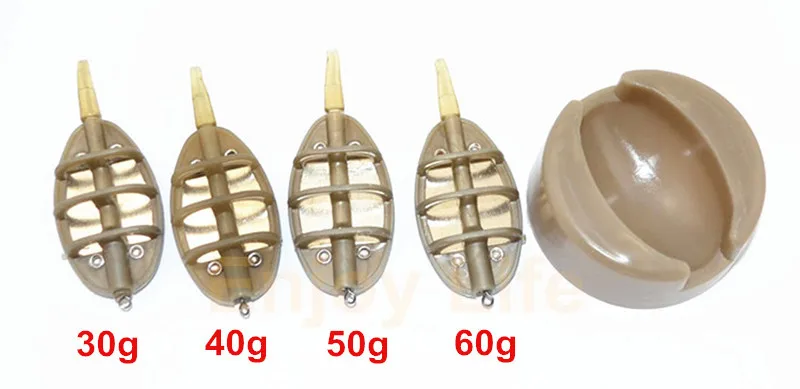 1 Set*30g 40g 50g 60g Carp Fishing Feeder Lead Sinker Weighted Feeders Flat In-Line Set with Easy Release Bait Mould
1 Set*30g 40g 50g 60g Carp Fishing Feeder Lead Sinker Weighted Feeders Flat In-Line Set with Easy Release Bait Mould