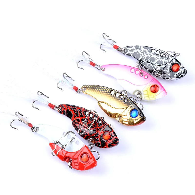 5Pcs/Lot 5.5cm/11g 3D Eye Metal VIB Lures Vivid Vibrations Spoon Lure Fishing Bait Bass Artificial Hard Bait Cicada Lure Baits
5Pcs/Lot 5.5cm/11g 3D Eye Metal VIB Lures Vivid Vibrations Spoon Lure Fishing Bait Bass Artificial Hard Bait Cicada Lure Baits